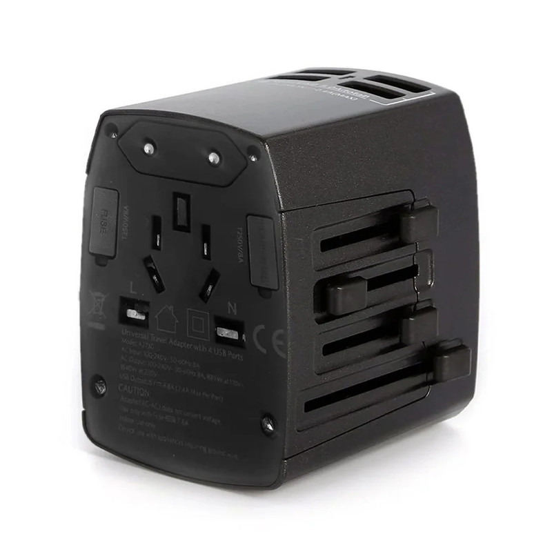 Anker Universal Travel Adapter - 4-USB Ports - شاحن